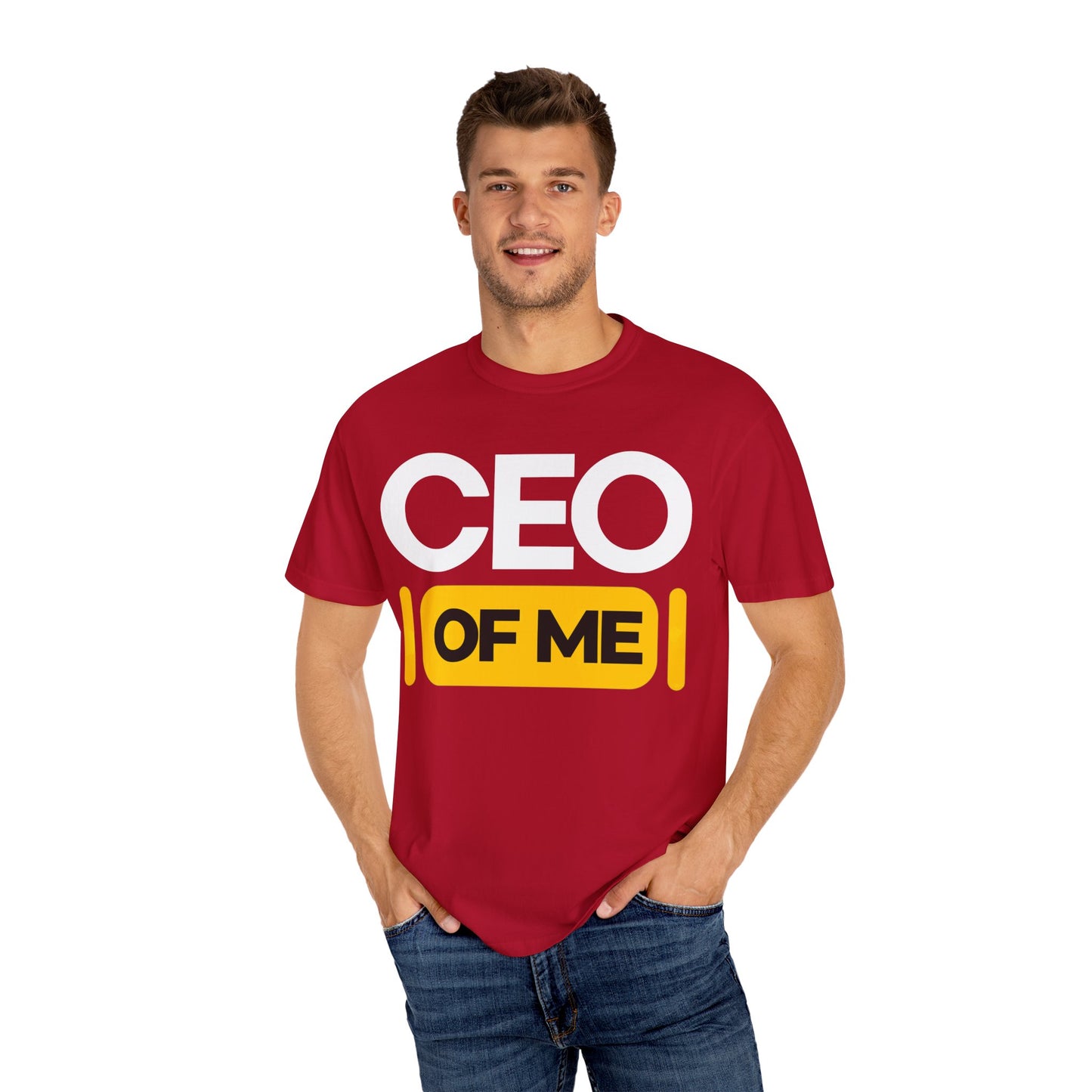 CEO of Me Unisex Garment-Dyed T-Shirt - Motivational Tee for Entrepreneurs