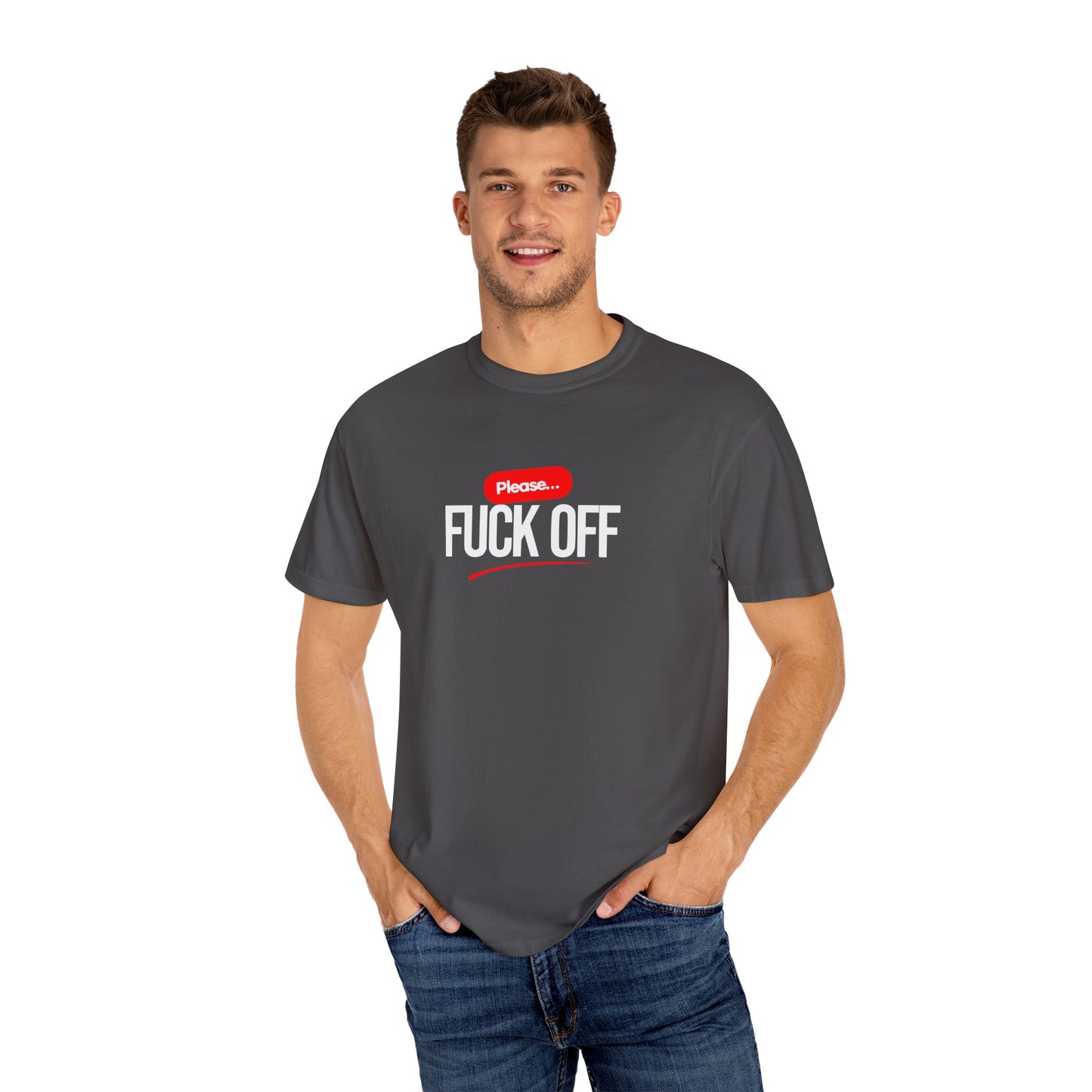 Graphic T-Shirt Please 'Fuck Off' Design - Unisex