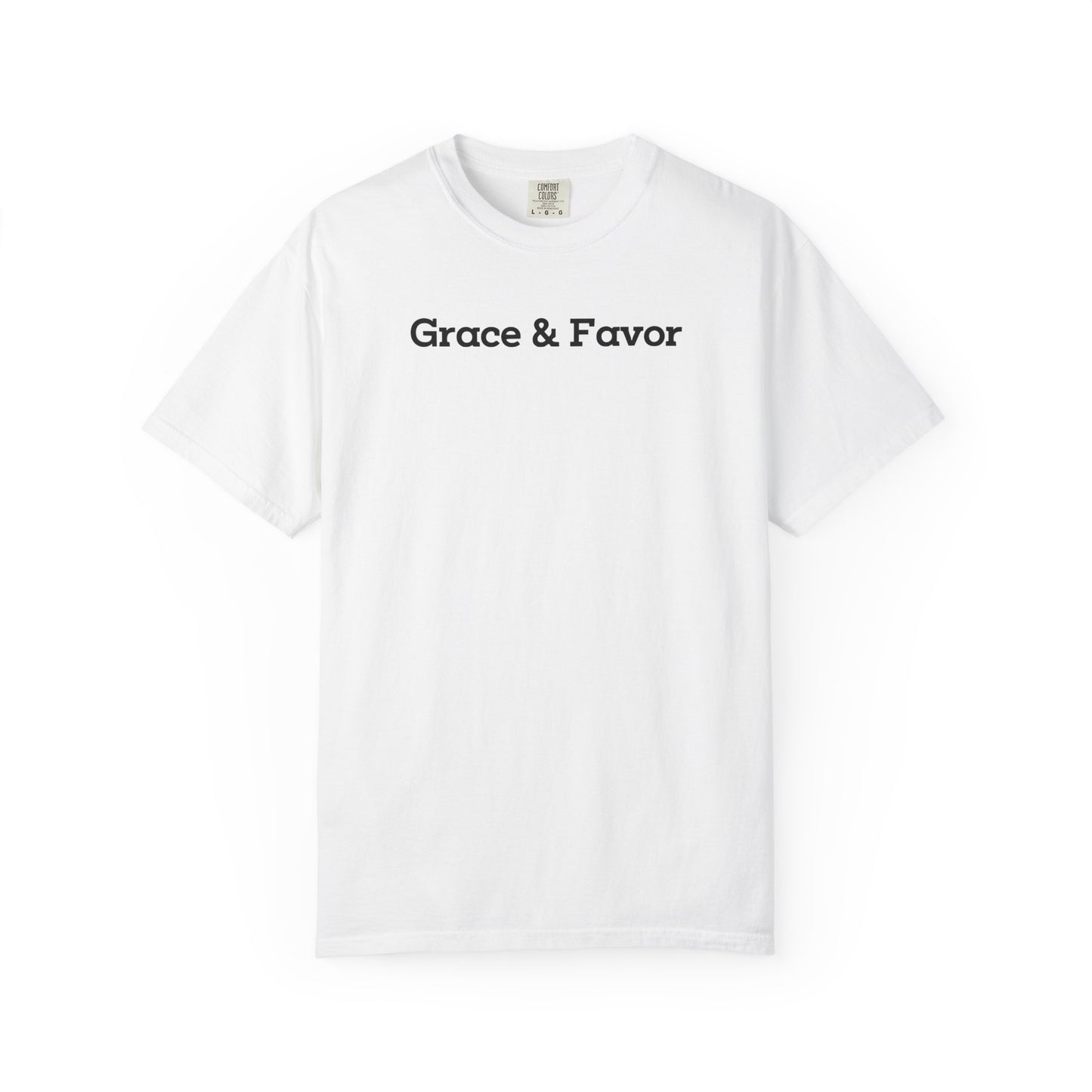 Grace And Favour Inspirational Unisex Garment Dyed Comfort Tee for Everyday Positivity