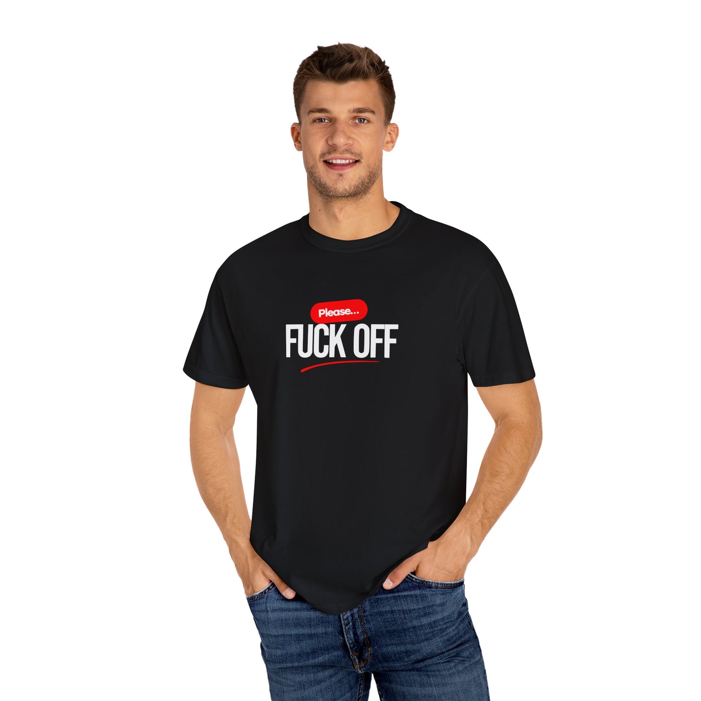 Graphic T-Shirt Please 'Fuck Off' Design - Unisex