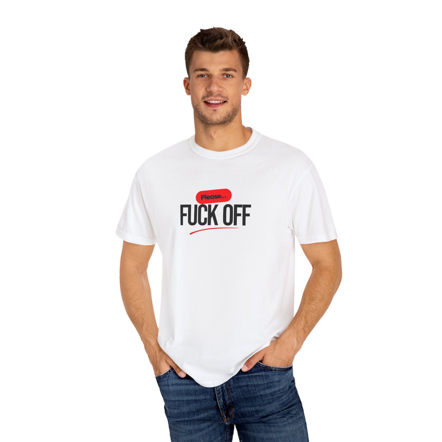 Graphic T-Shirt Please 'Fuck Off' Design - Unisex