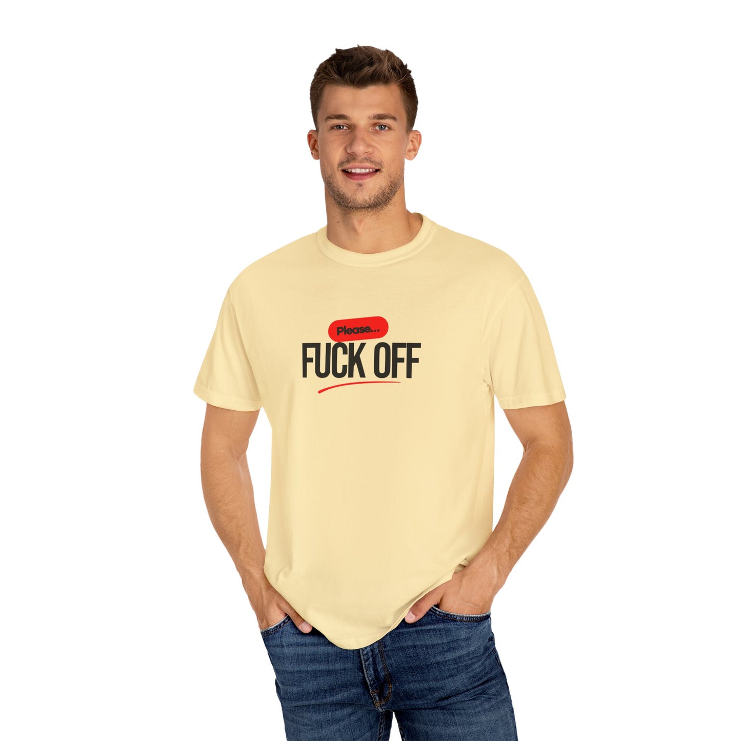 Graphic T-Shirt Please 'Fuck Off' Design - Unisex