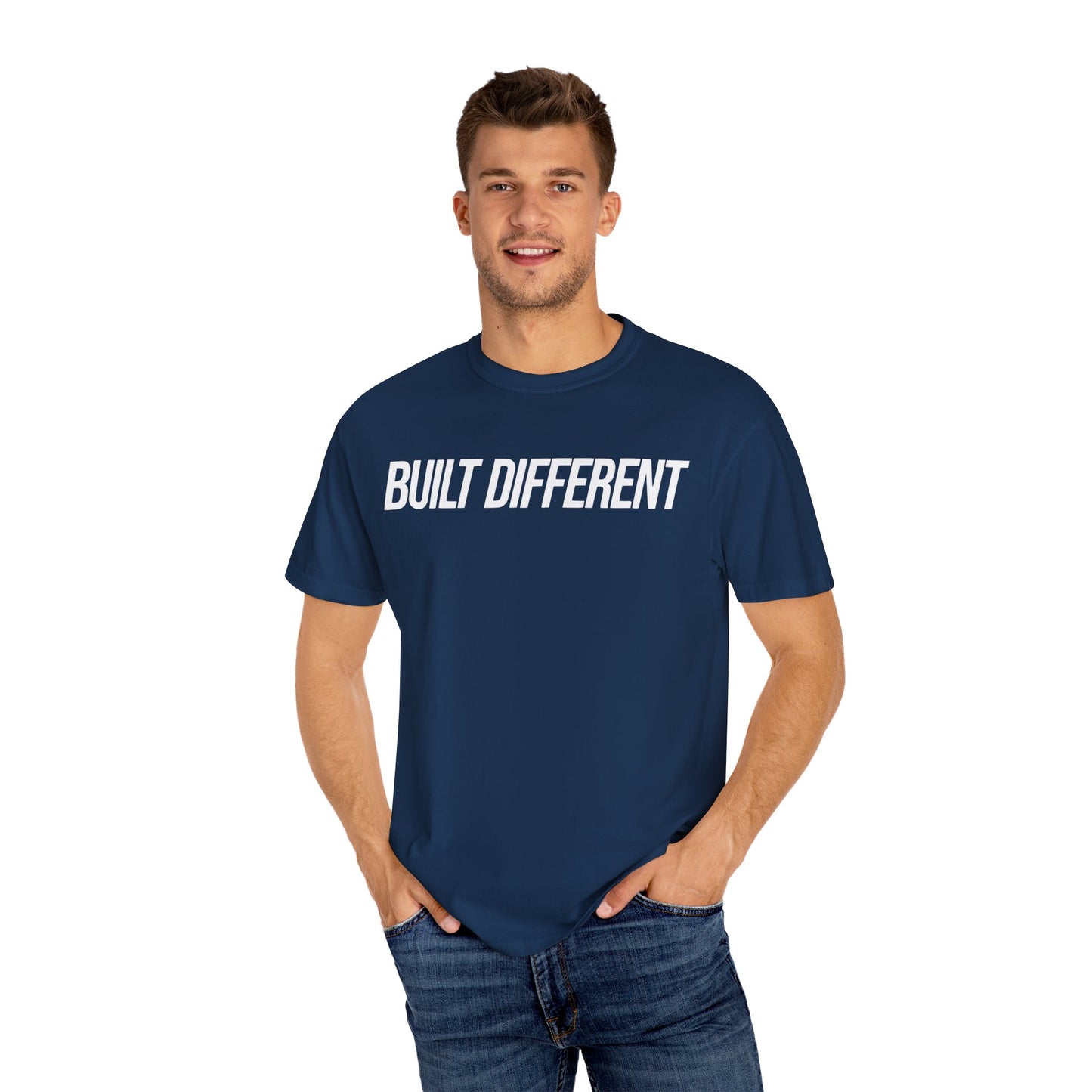 Built Different Unisex Garment-Dyed T-shirt