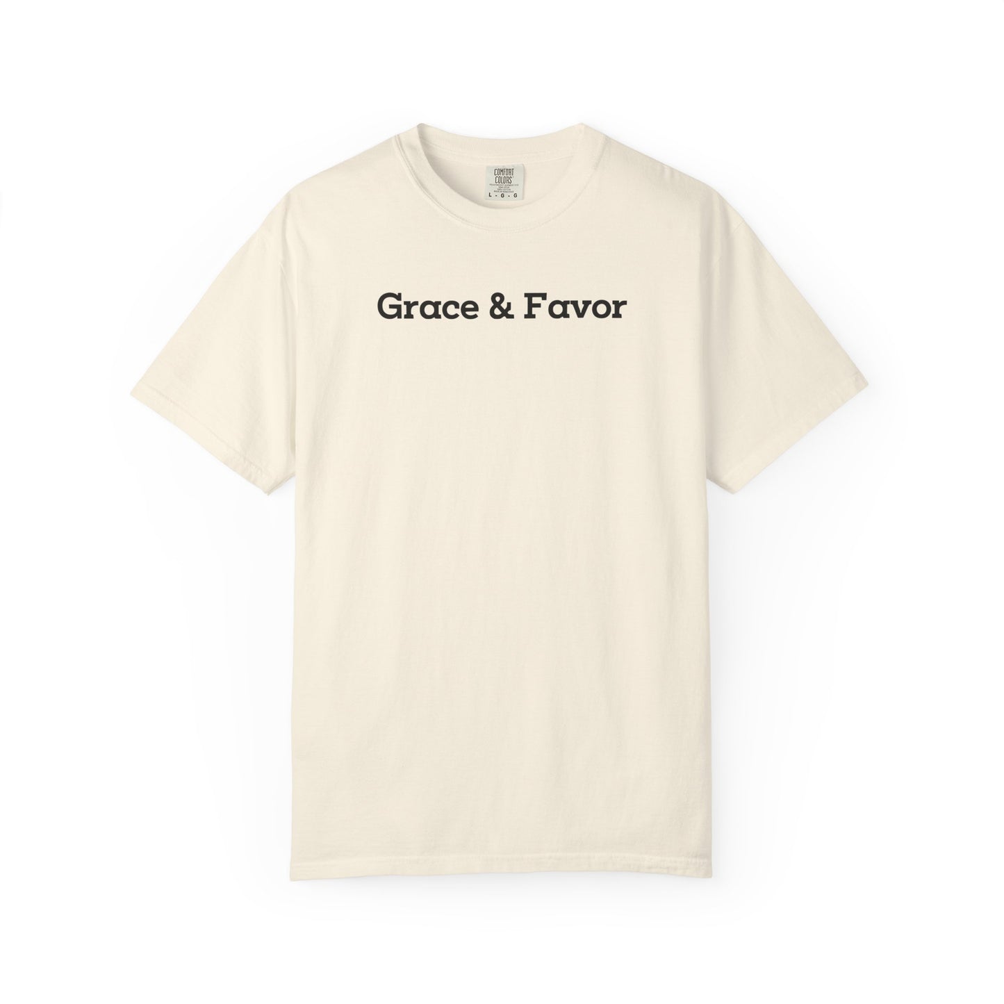 Grace And Favour Inspirational Unisex Garment Dyed Comfort Tee for Everyday Positivity