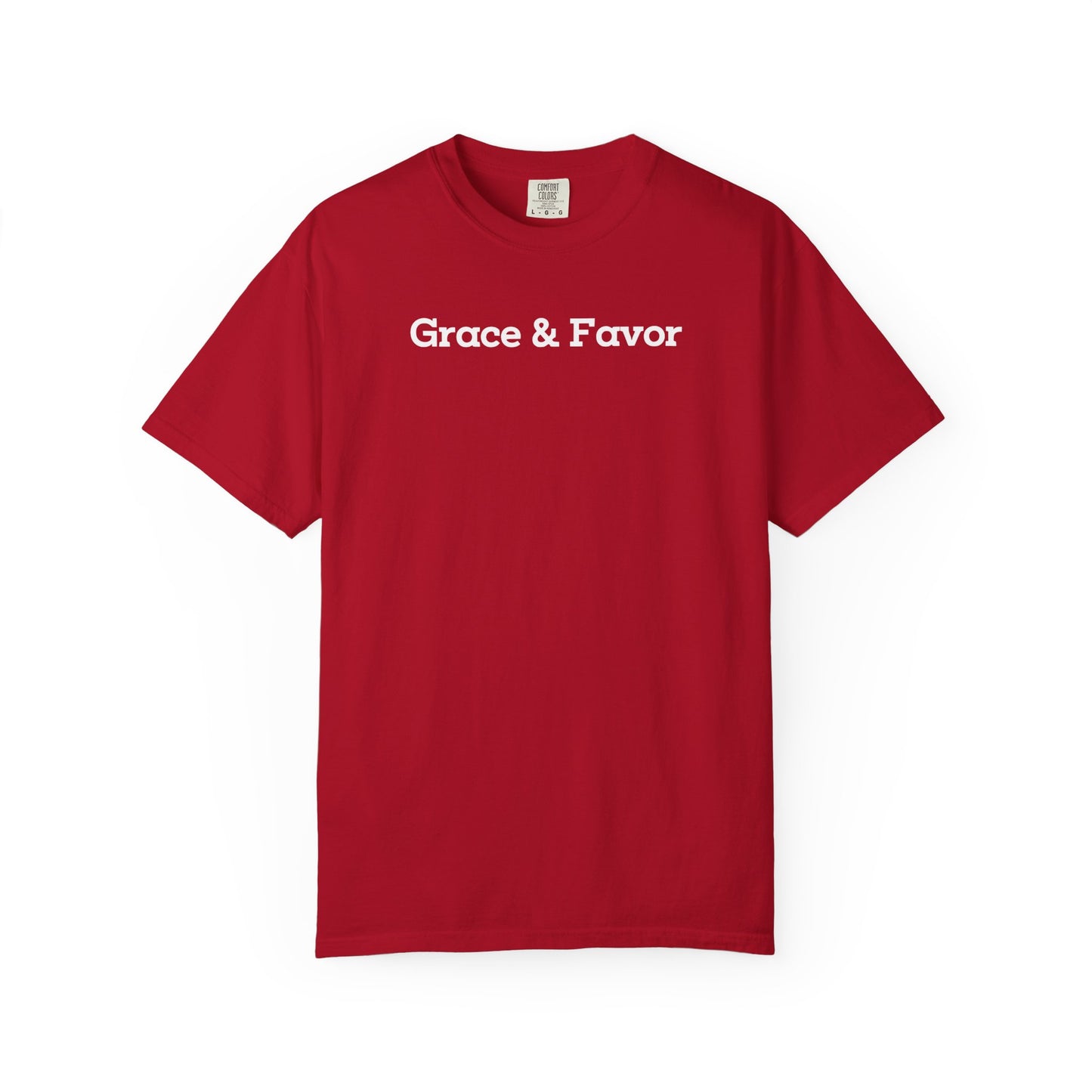 Grace And Favour Inspirational Unisex Garment Dyed Comfort Tee for Everyday Positivity