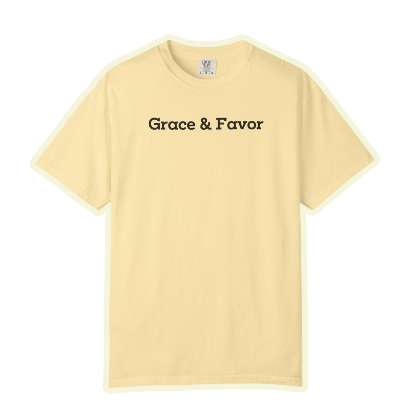 Grace And Favour Inspirational Unisex Garment Dyed Comfort Tee for Everyday Positivity