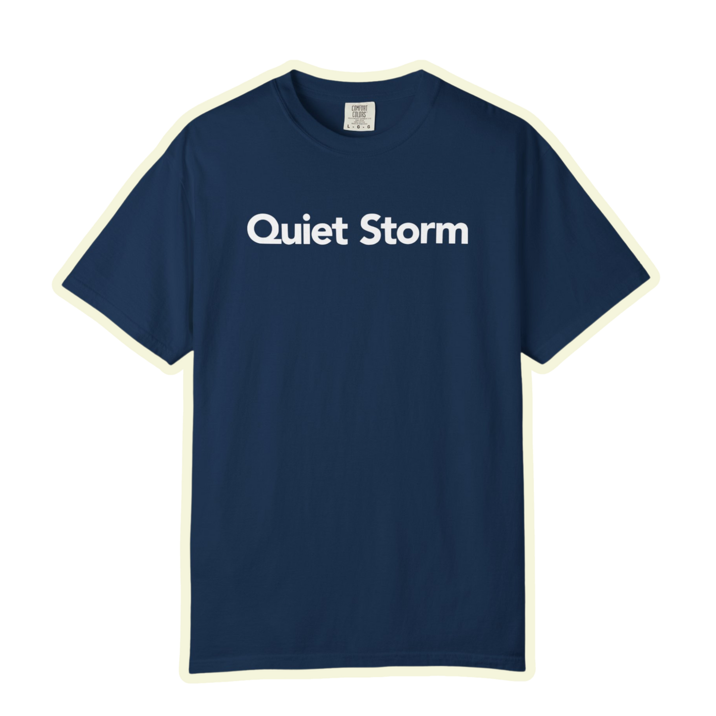 Quiet Storm Bold Unisex Garment Dyed Comfort Tee for Inner Strength