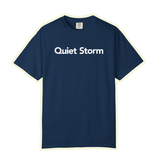 Quiet Storm Bold Unisex Garment Dyed Comfort Tee for Inner Strength